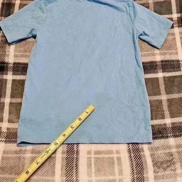 Childrens Place 5t blue 100% cotton shark shirt - Picture 7 of 9